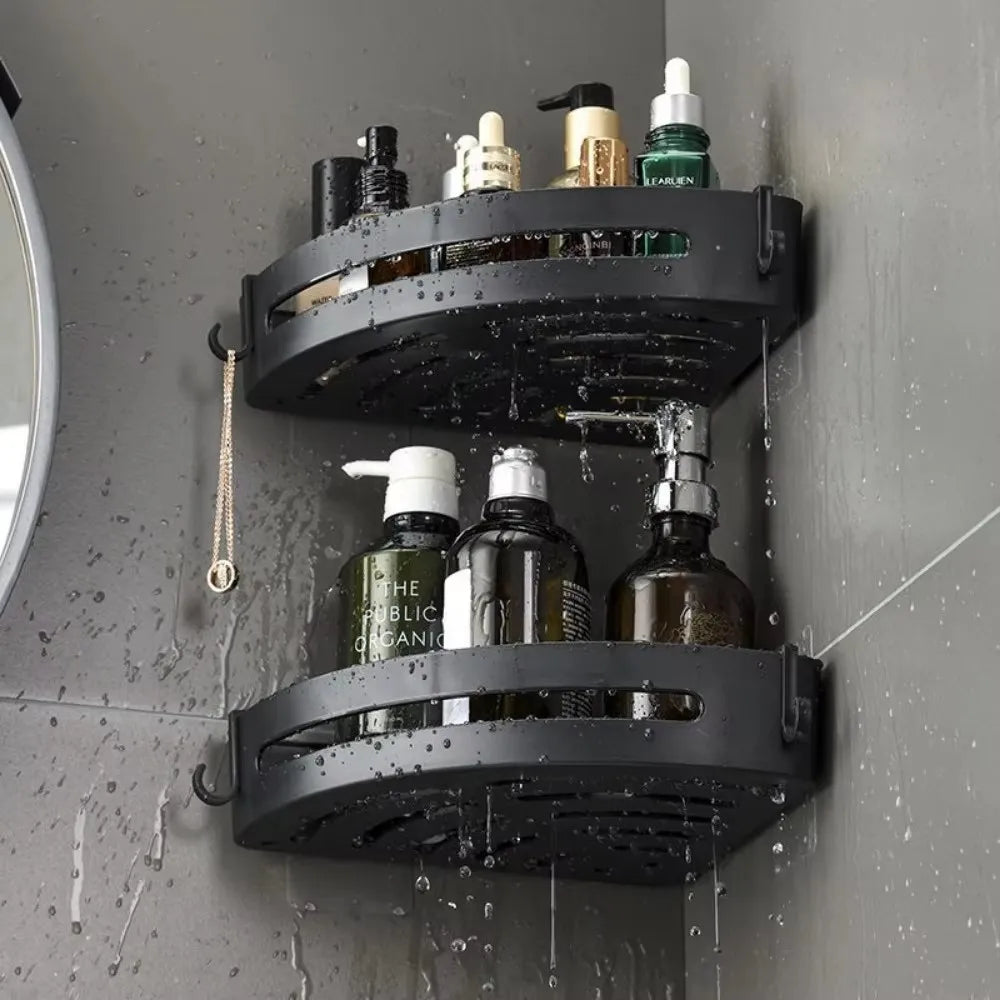 Adhesive Bathroom Shower Caddy Shelves Storage No Drill