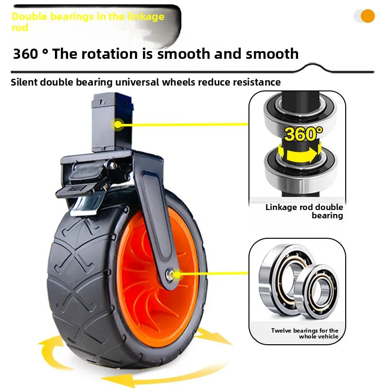 Camping cart, camping trailer, outdoor folding, oversized camping handcart, small cart, camping vehicle