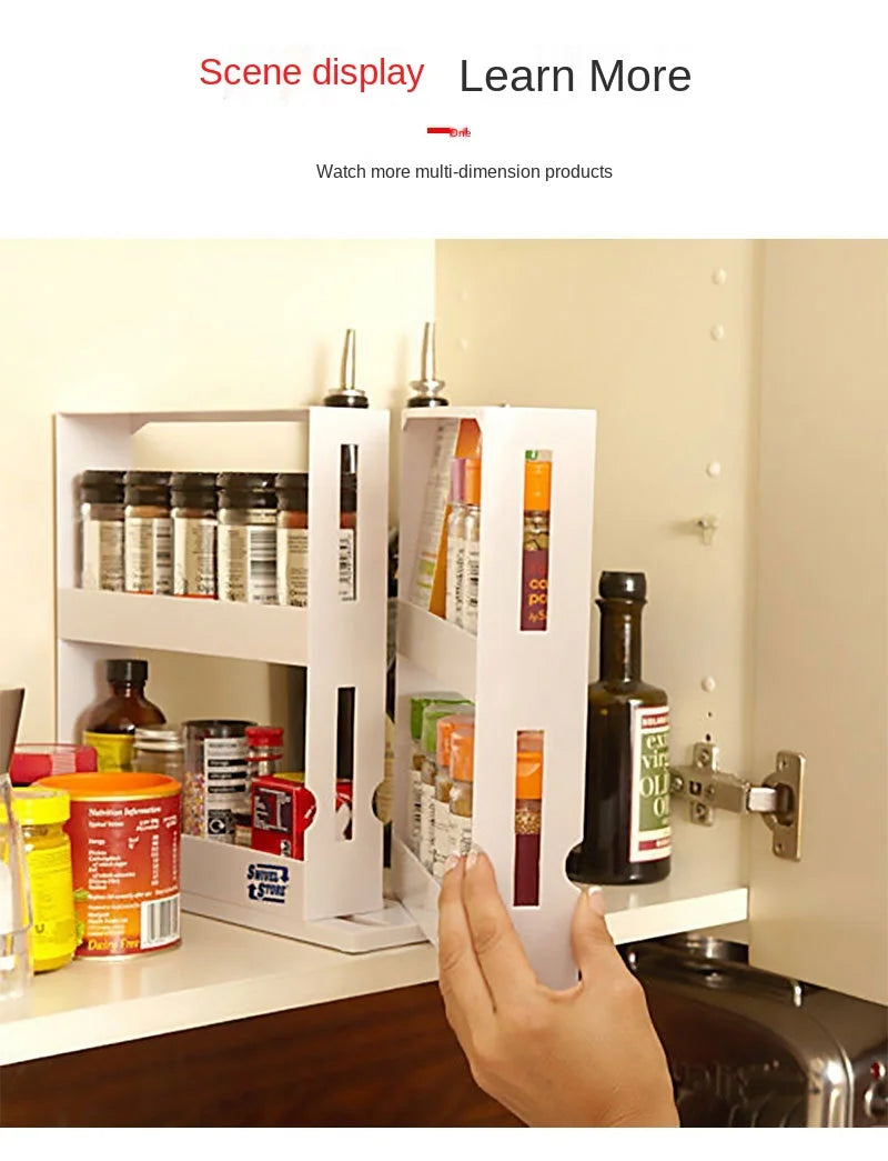Rotating Spice Storage Shelf