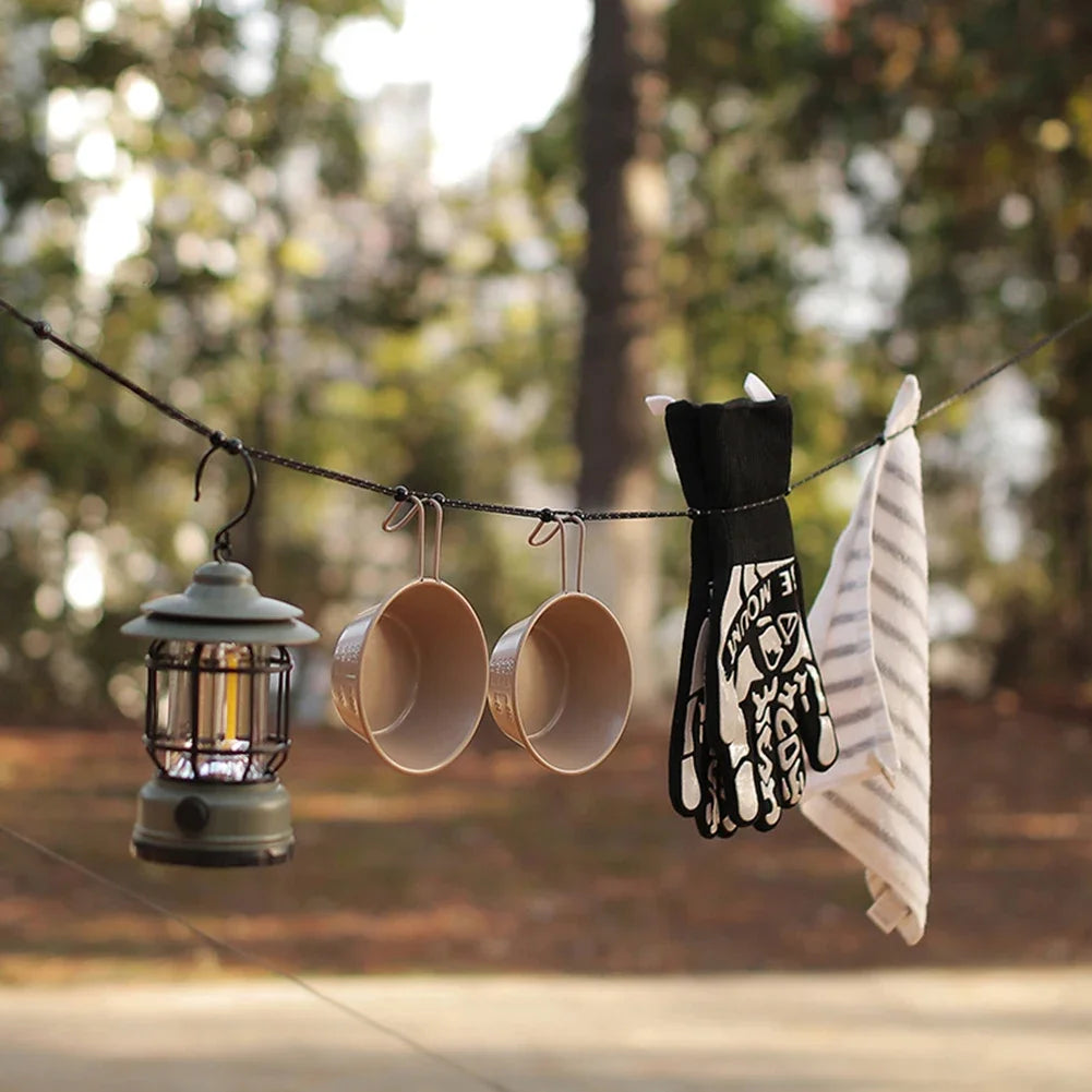 3 M Camping Stretch Clothesline With 12 Clips