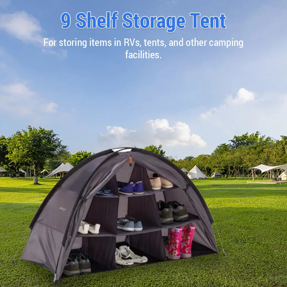 Outdoor Storage Tent Waterproof Compact and Portable Camping Storage Cabinet