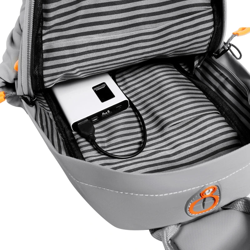 Waterproof Nylon Crossbody Bag - Men's Chest Sling Backpack, Compact Shoulder Messenger Bag, Travel & Outdoor Hiking Pack
