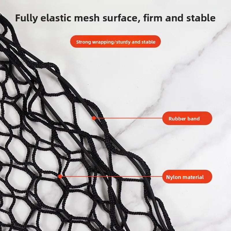 Car trunk storage net, double-layer