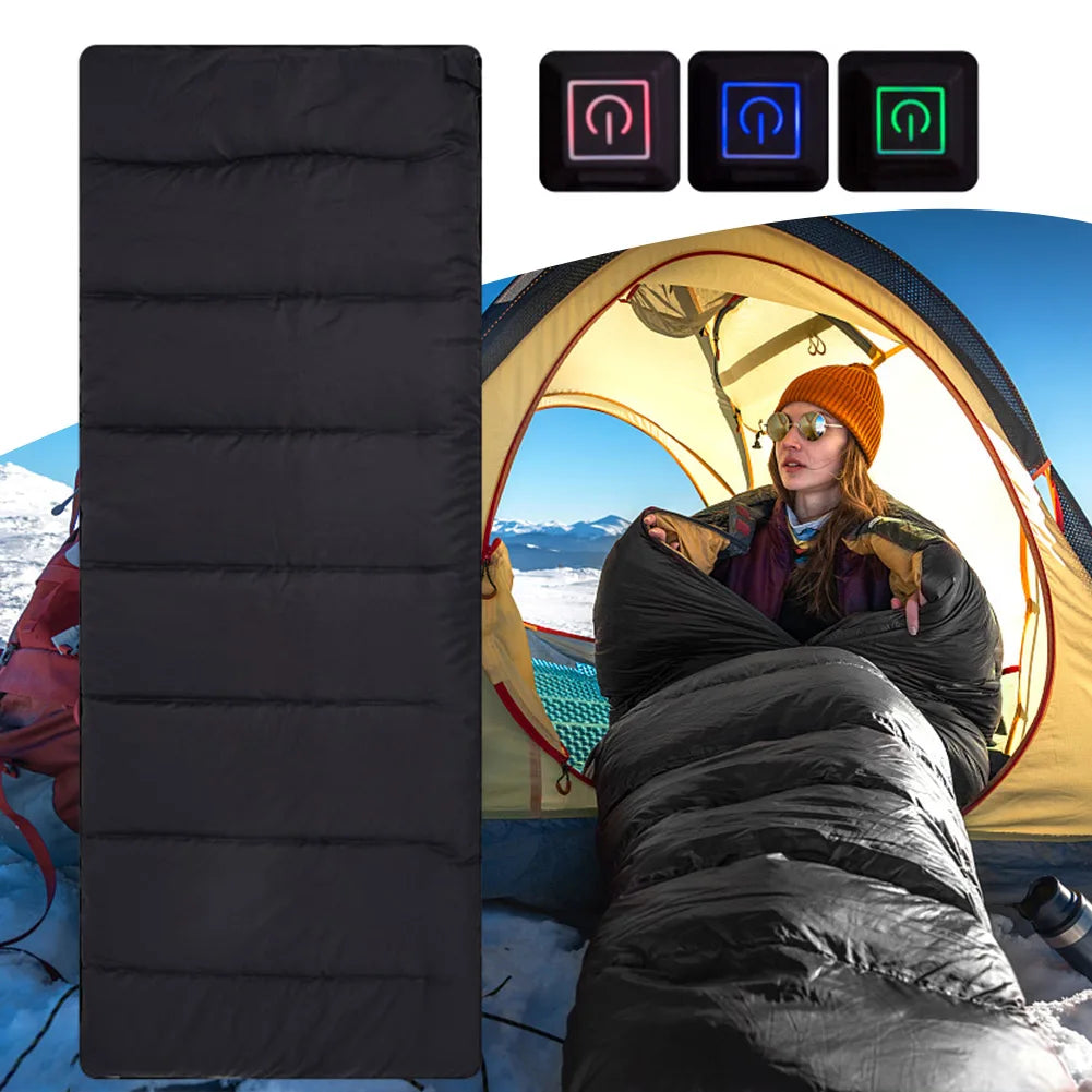 USB Heated Winter Camping Sleeping Bag