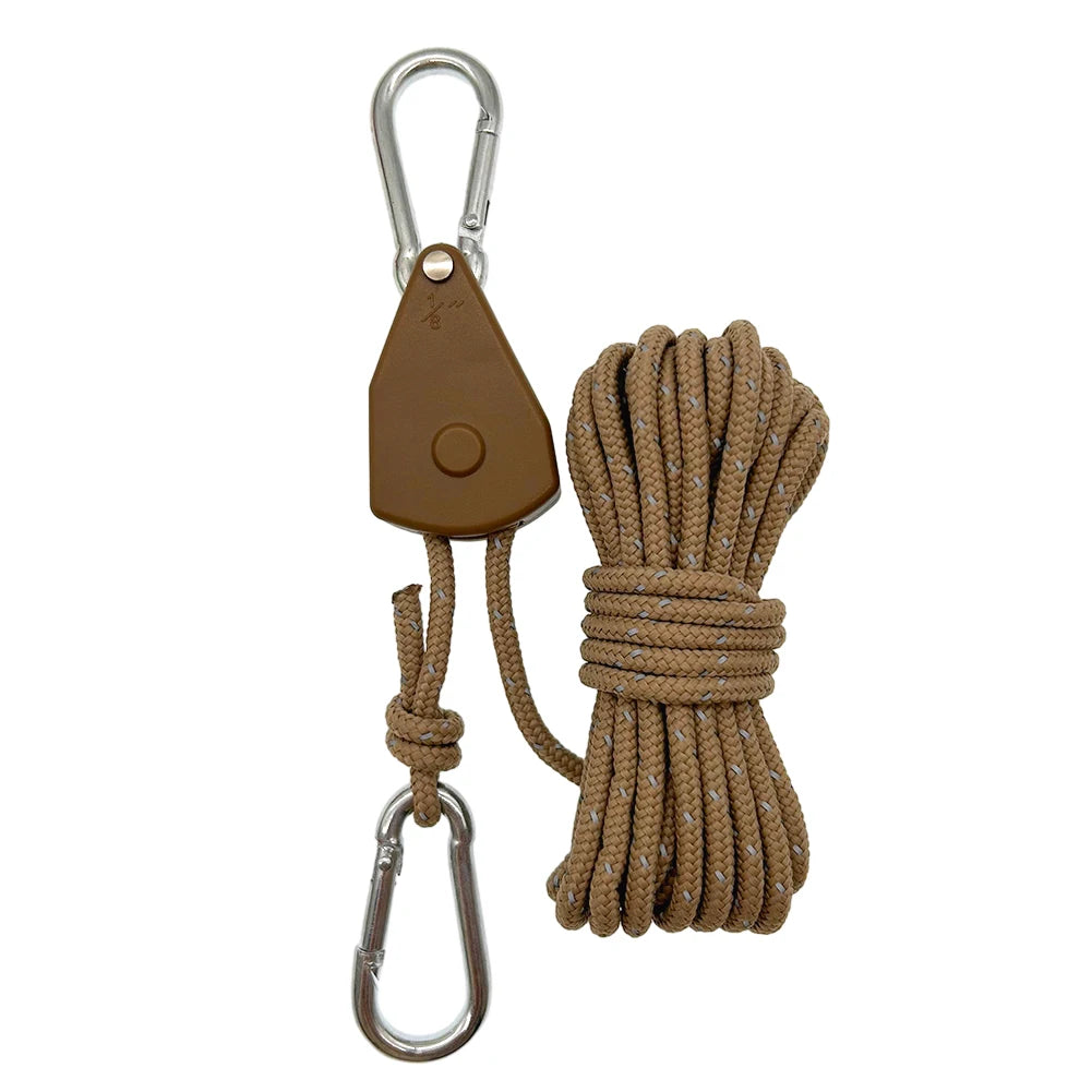 Tent Fastener Fixed Buckle Pulley Rope