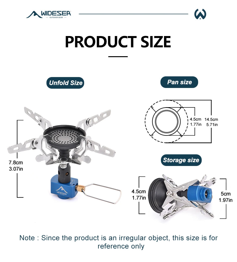Outdoor Camping Gas Burner Outdoor Stove 3300W Camping Equipment Portable Tourist  Survival Bushcraft Kitchen