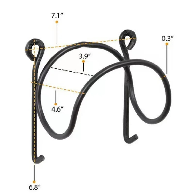 2-6Pcs Wall Mounted Towel Rack with Hooks