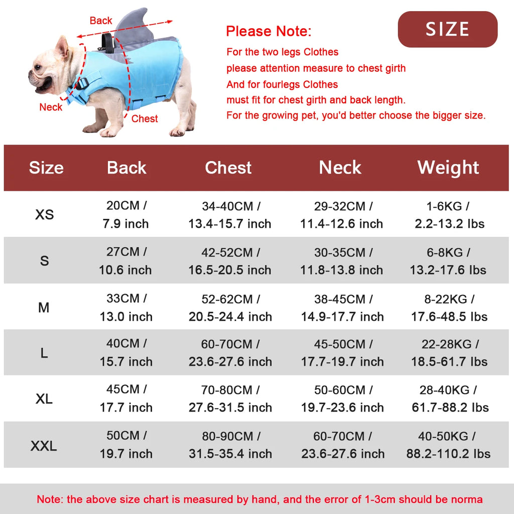 Small Medium Large Dogs Reflective Swim Vest