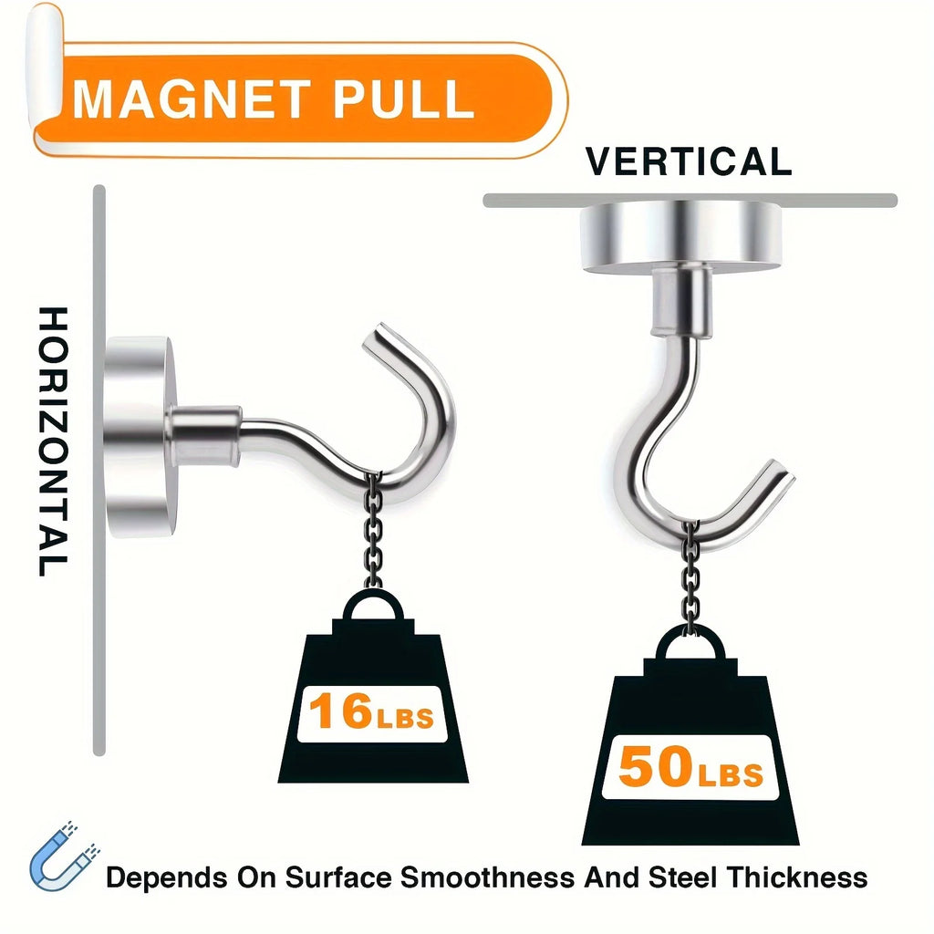Magnetic Hooks, 50lbs Heavy Duty