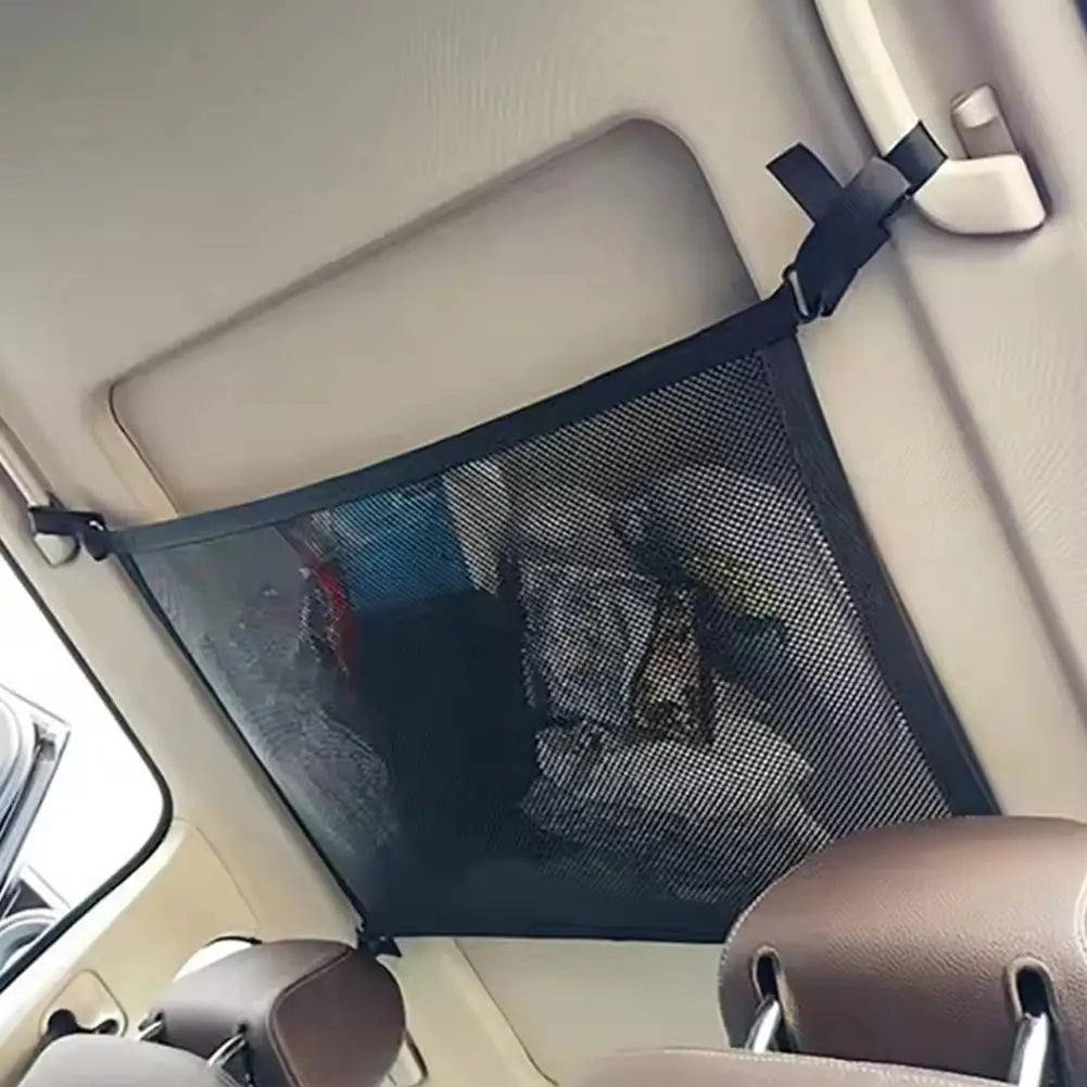 Car Roof Storage Bag Storage Net With Strong Hooks And Elastic Rope