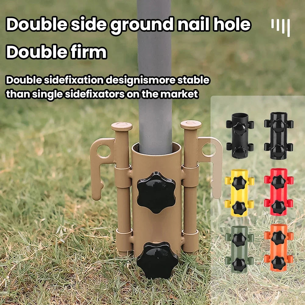 Umbrella Pole Fixed Stand Adjustable  Holder Stainless Steel Windproof