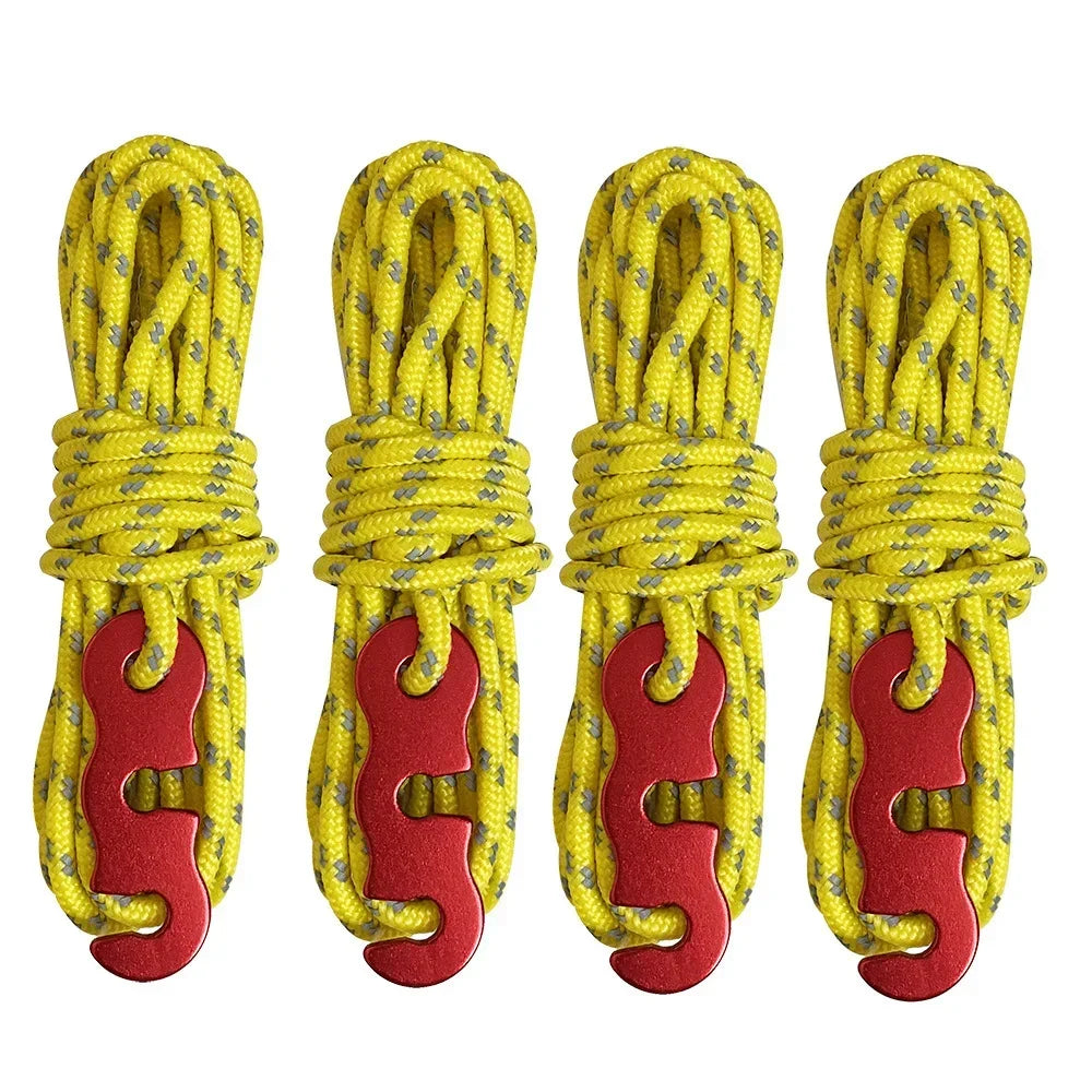 4 Outdoor Tent Ropes, Reflective Ropes