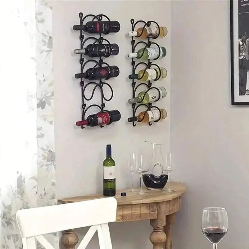 2-6Pcs Wall Mounted Towel Rack with Hooks