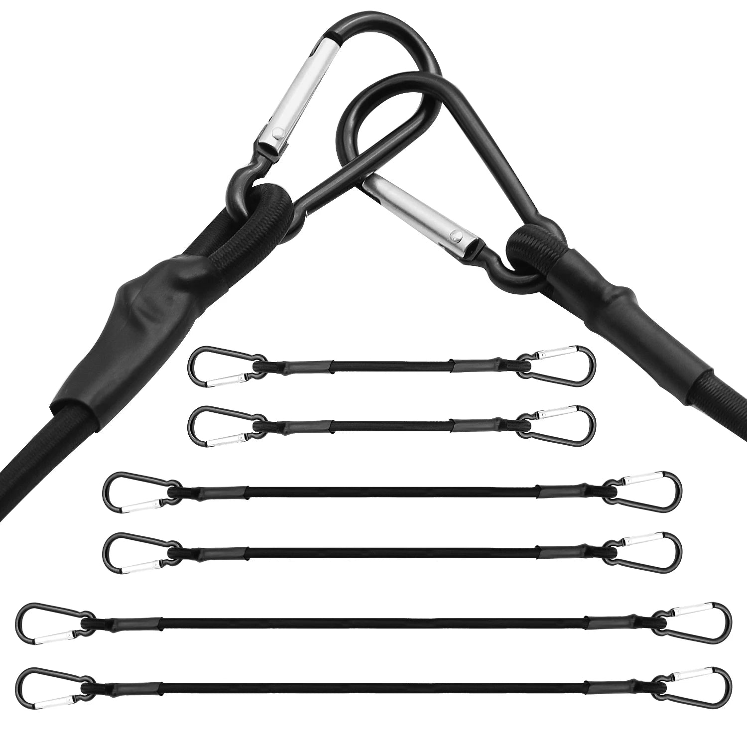 Bungee Cords with lightweight Carabiners