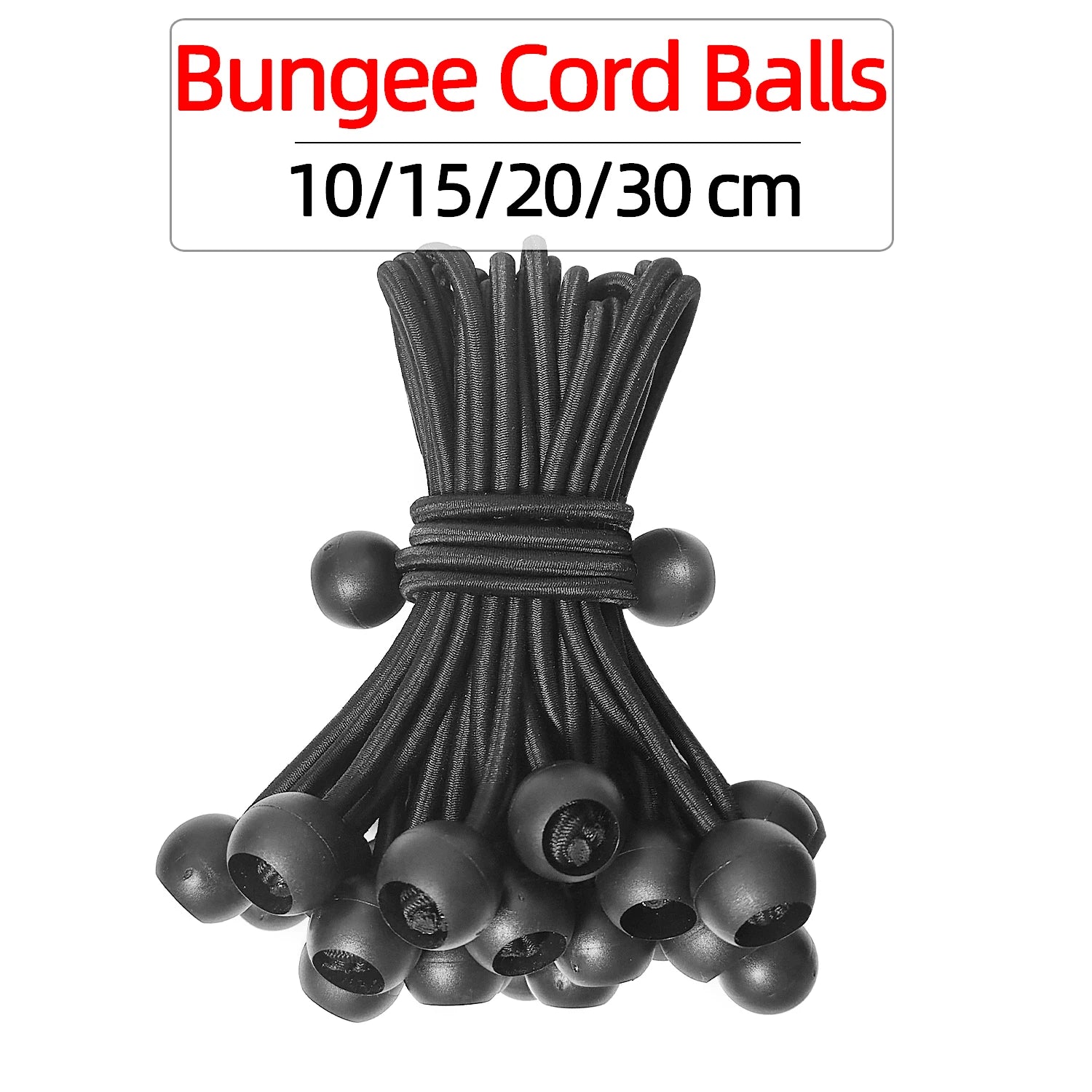 5PCS Ball Bungee Cord Heavy for Tarp Tie Down