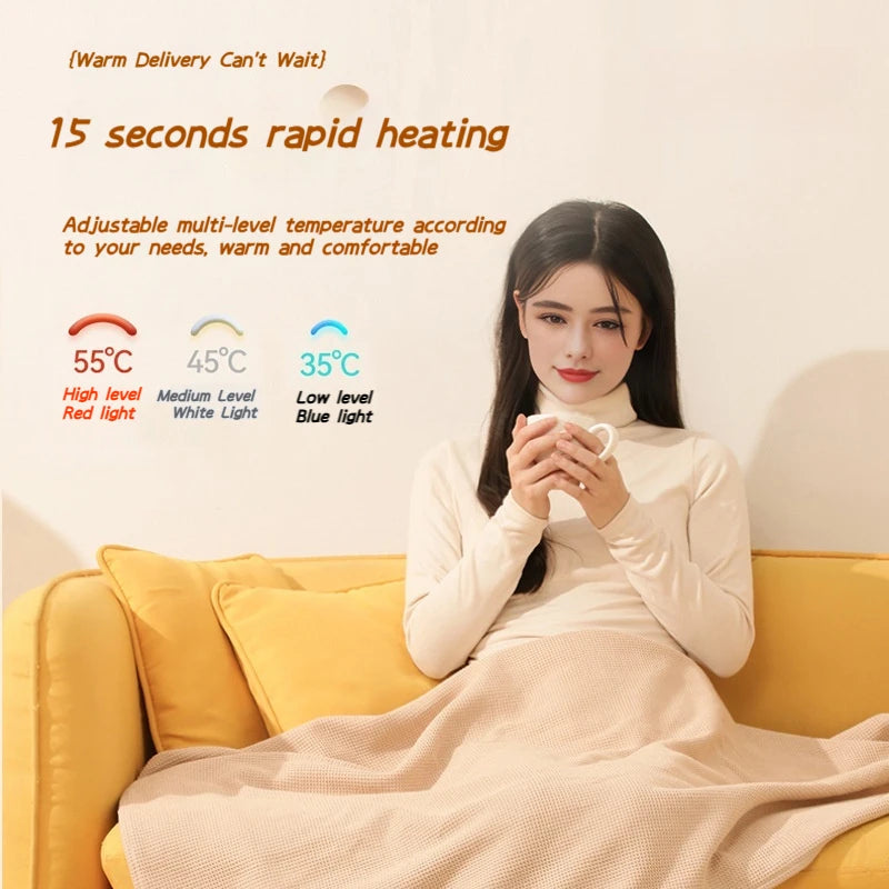 Portable and washable USB Heating Blanket