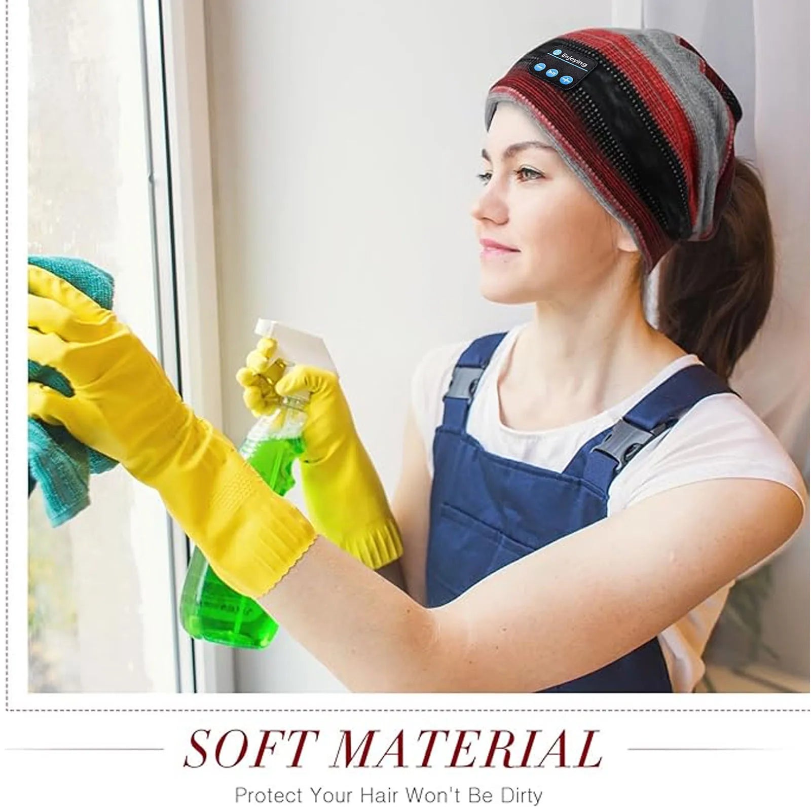 Bluetooth Wireless Headphones Sports Hat Soft Comfortable Sleeping Music Headsets Autumn Cap Handsfree Call Earphone With Mic