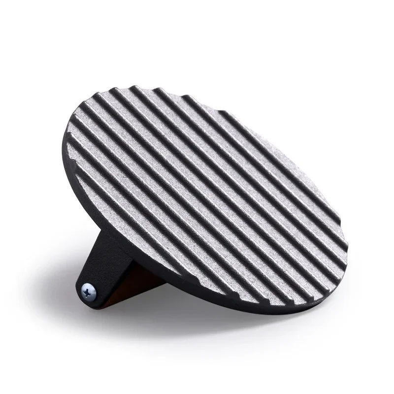 Cast Iron Steak Burger Press Round Rectangular Uncoated Heavy-Duty Meat Press with Handle for Outdoor Grill Food Cooking Tools