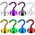 8 Colors Magnetic Hooks 25Lbs Strong Heavy Duty Metal