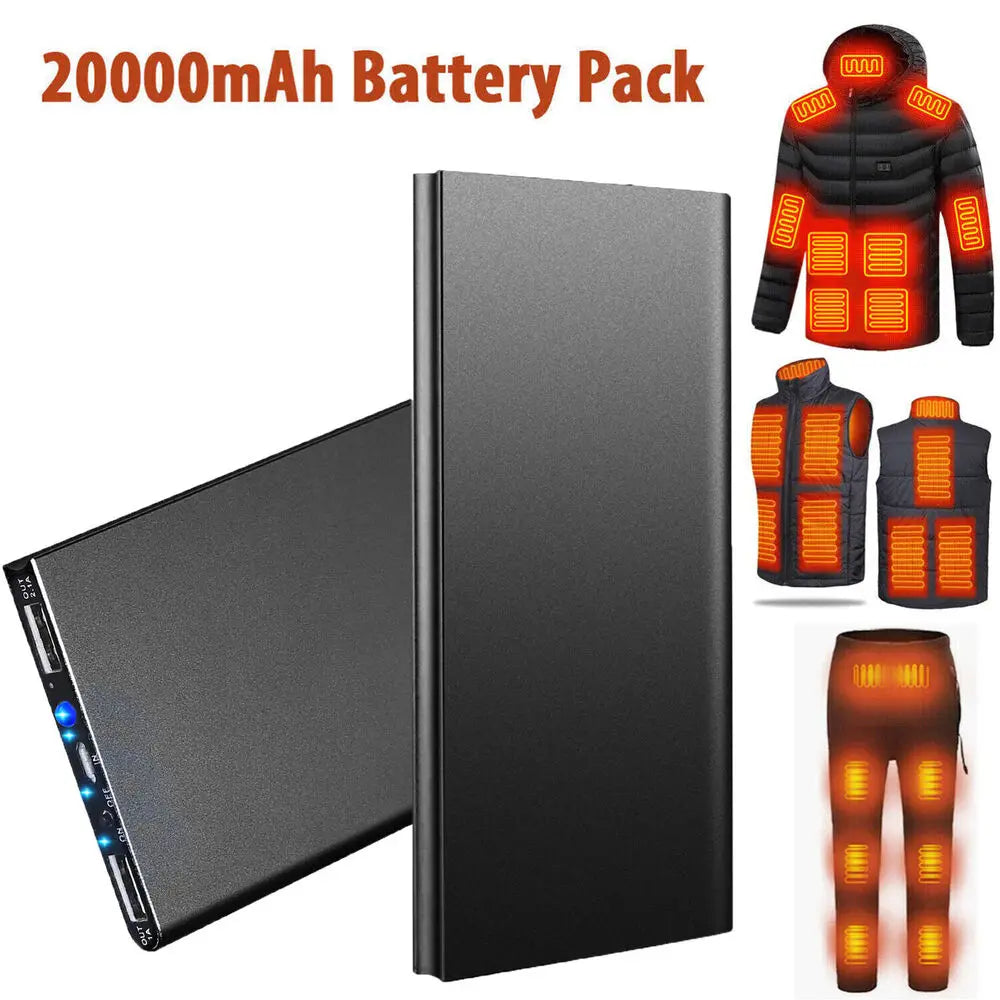 20000mAh 5V/2.1A Portable Power Bank USB Power