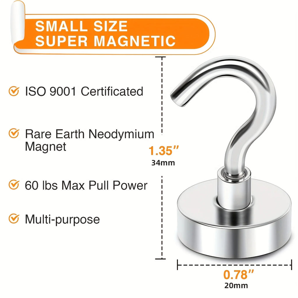 Magnetic Hooks, 50lbs Heavy Duty