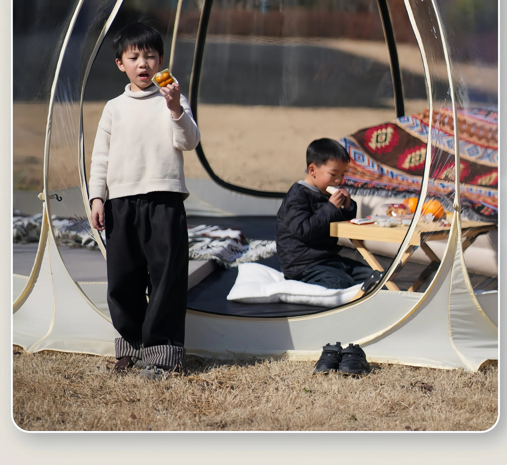 Window Outdoor Sun Room Tents Transparent Camping Tent 4-8 Person Star Dome Tent Portable Spherical Tents 360 Degree Panoramic