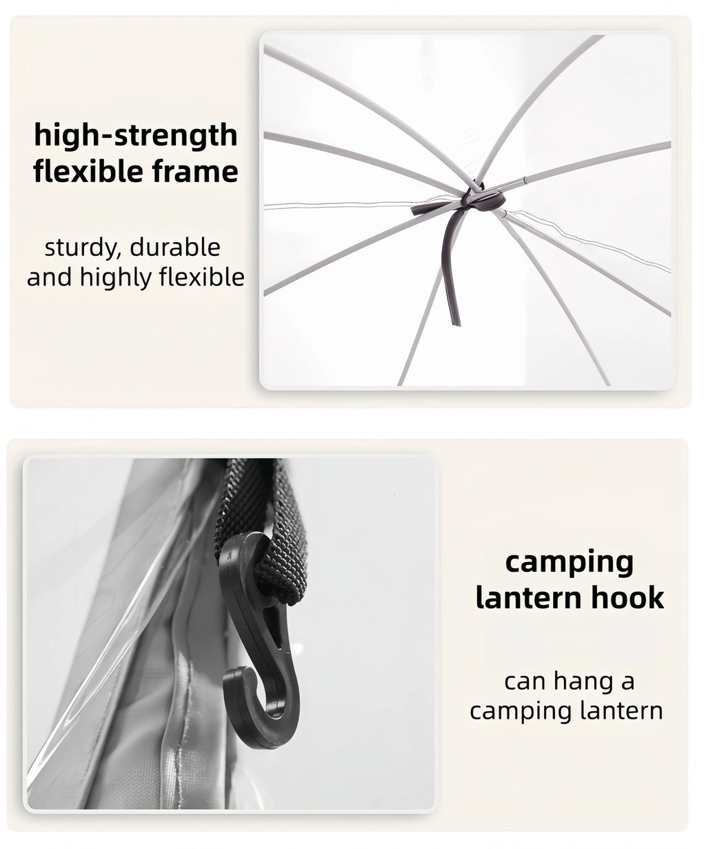 Window Outdoor Sun Room Tents Transparent Camping Tent 4-8 Person Star Dome Tent Portable Spherical Tents 360 Degree Panoramic