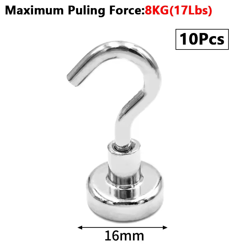 Strong Magnetic Hooks Multifunctional Storage Heavy-duty Hooks Home Kitchen Bar Storage Hooks Key Storage Hooks Bathroom Hangers