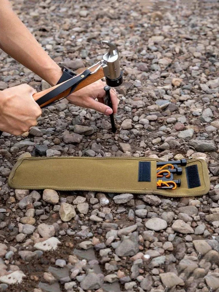 Camping Tent Peg Storage Kit – Waterproof Organizer Pouch for Tents & Canopy Accessories