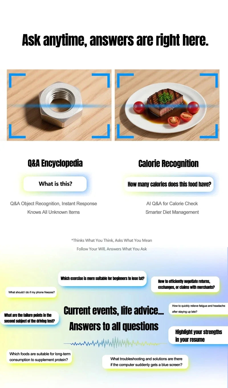 VIVO 8K HD AI Smart Glasses Chat 260Mah Battery Voice Assistant Control GPT 100MP Camera Bluetooth Call Smart Glasses 2025