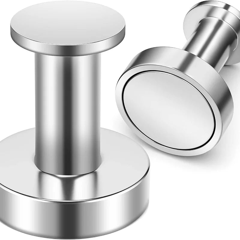Magnetic Hooks -  Heavy Duty Round Metal Pack for Hanging Bags and Outerwear