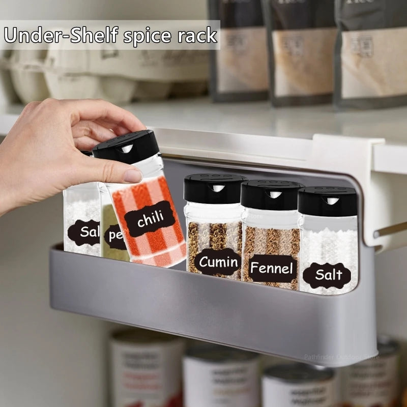 Kitchen Spice Rack Self-adhesive Spice Organizer