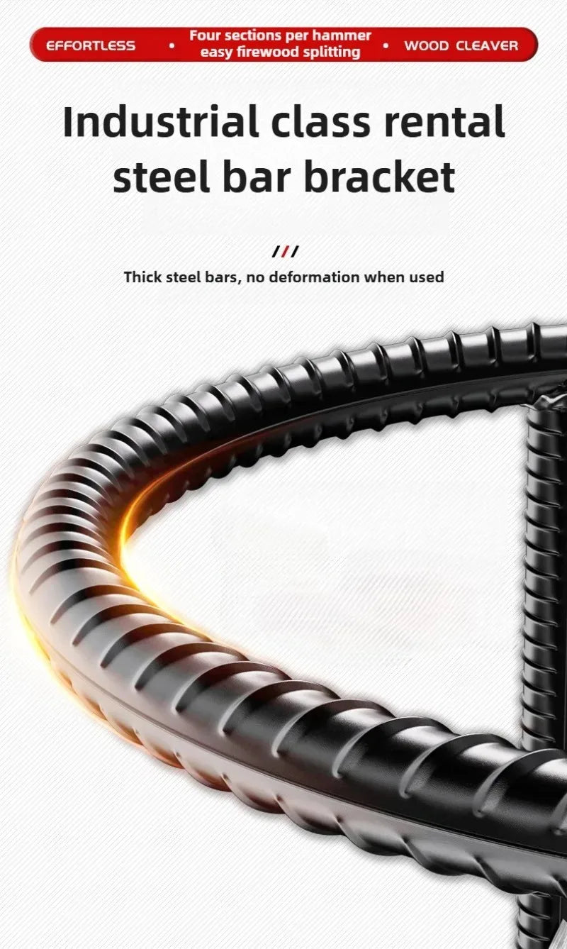 Manual Wood Splitter Logging Equipment Firewood Divider Metal Wood Chopping Machine Cutting Tool Wooden Split Garden Accessories