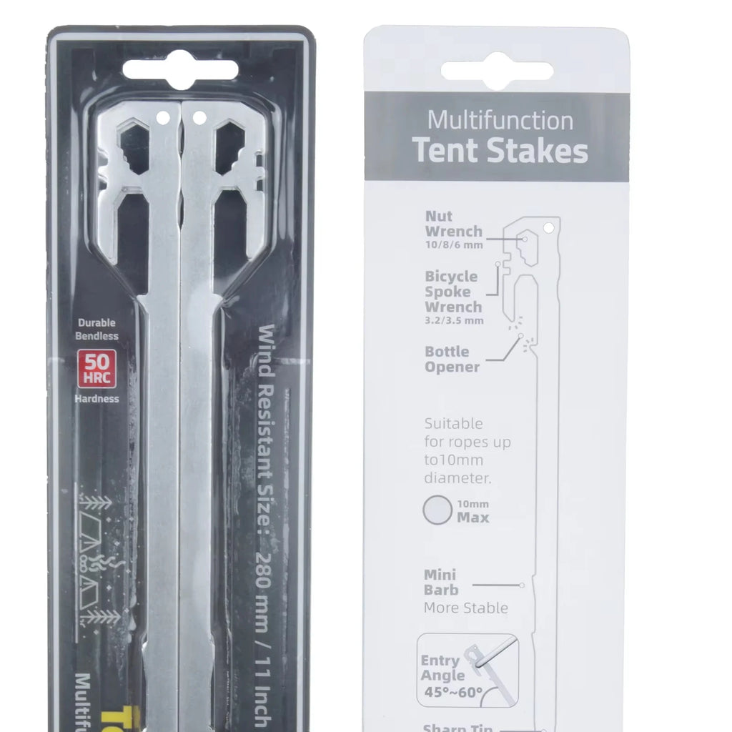 Camping Tent Stakes 6Pcs Stainless Steel