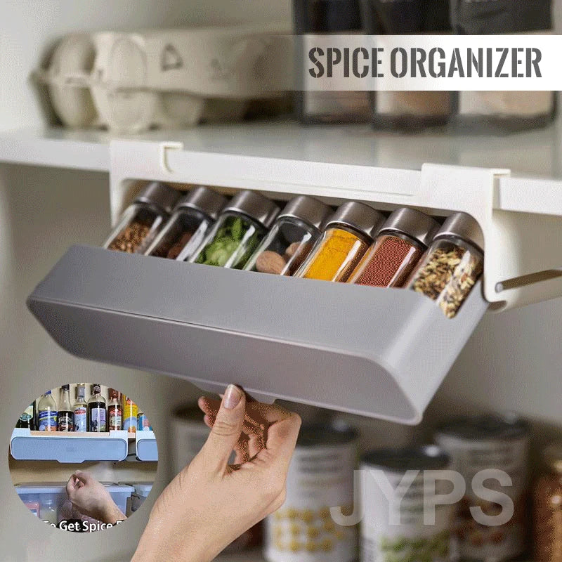 Kitchen Spice Rack Self-adhesive Spice Organizer