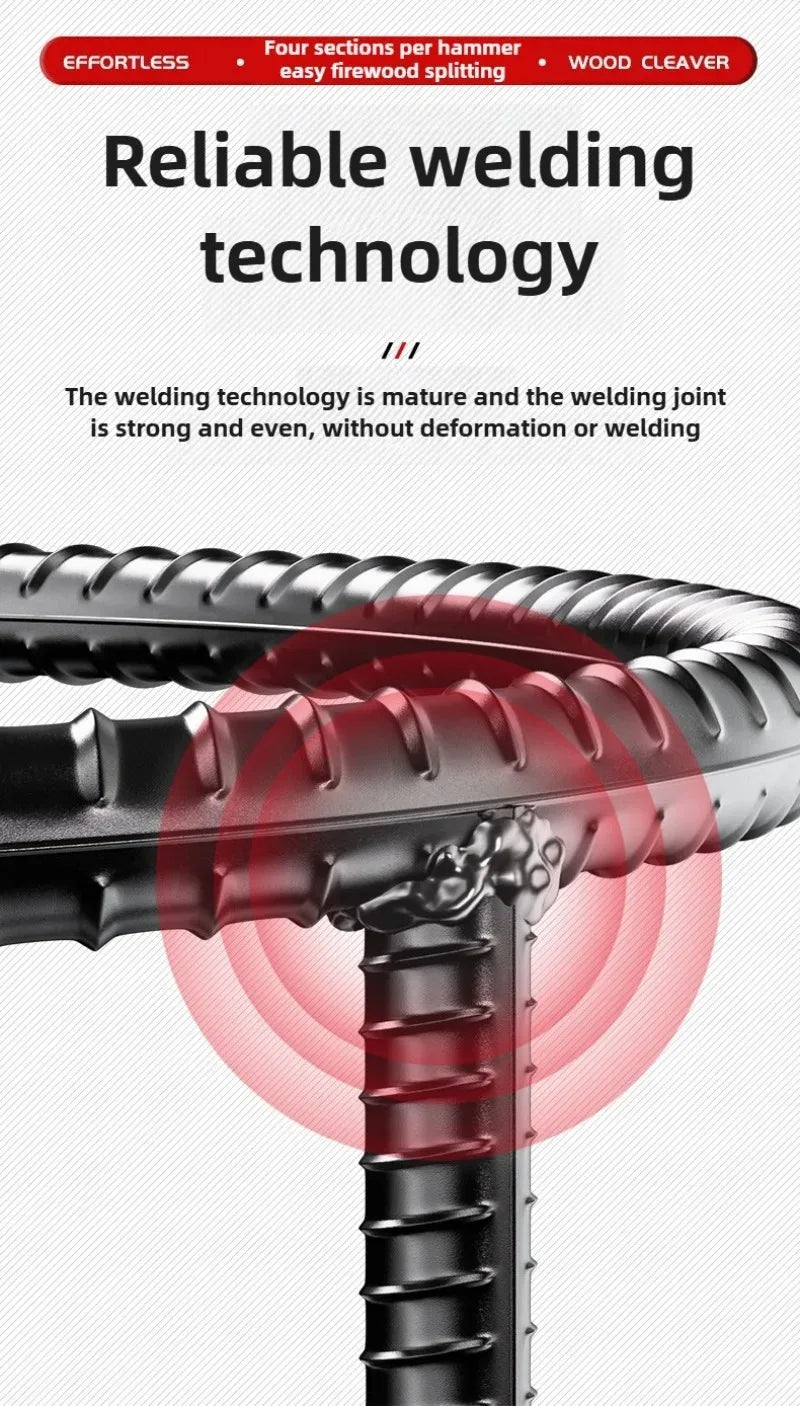 Manual Wood Splitter Logging Equipment Firewood Divider Metal Wood Chopping Machine Cutting Tool Wooden Split Garden Accessories