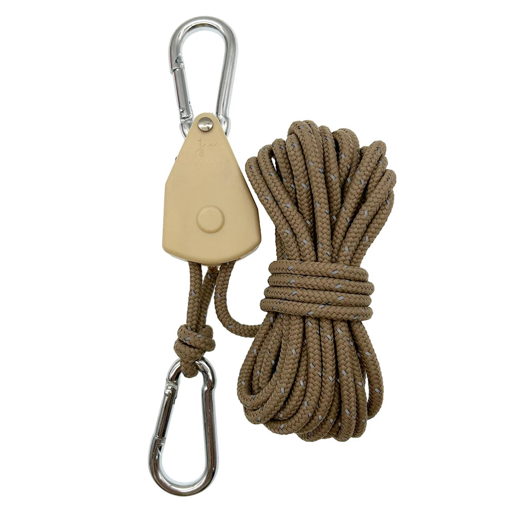 Tent Fastener Fixed Buckle Pulley Rope