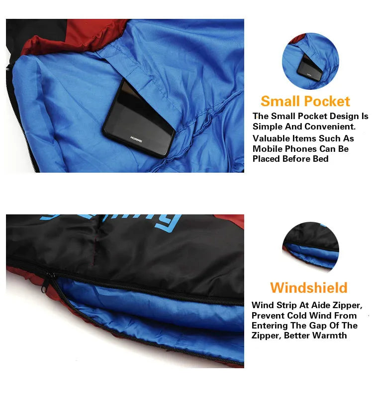 Thicken Winter Cold Weather Waterproof Sleeping Bag  -8℃