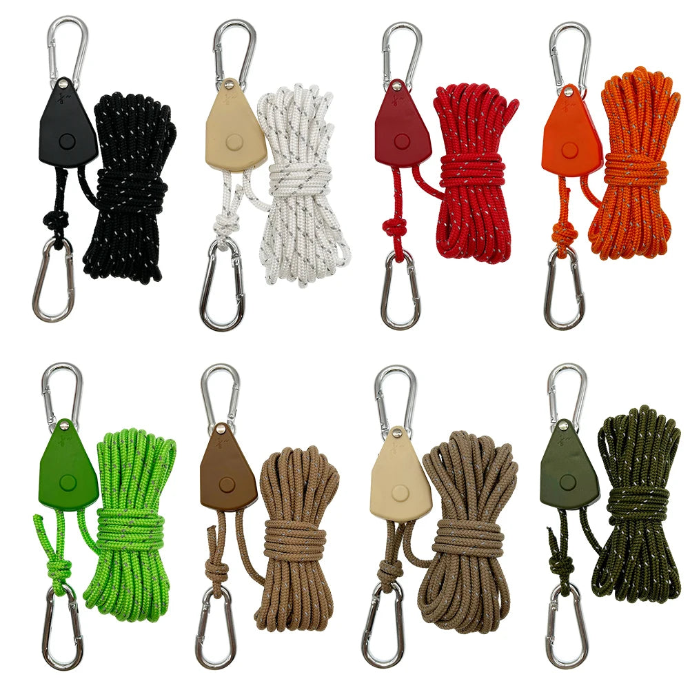 Tent Fastener Fixed Buckle Pulley Rope