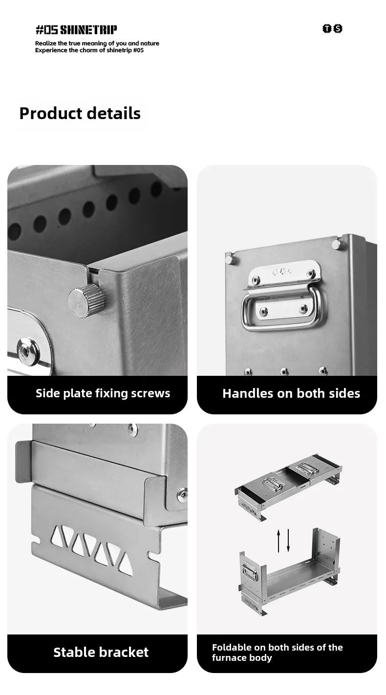 Winter Stainless Steel  Furnace Foldable Portable