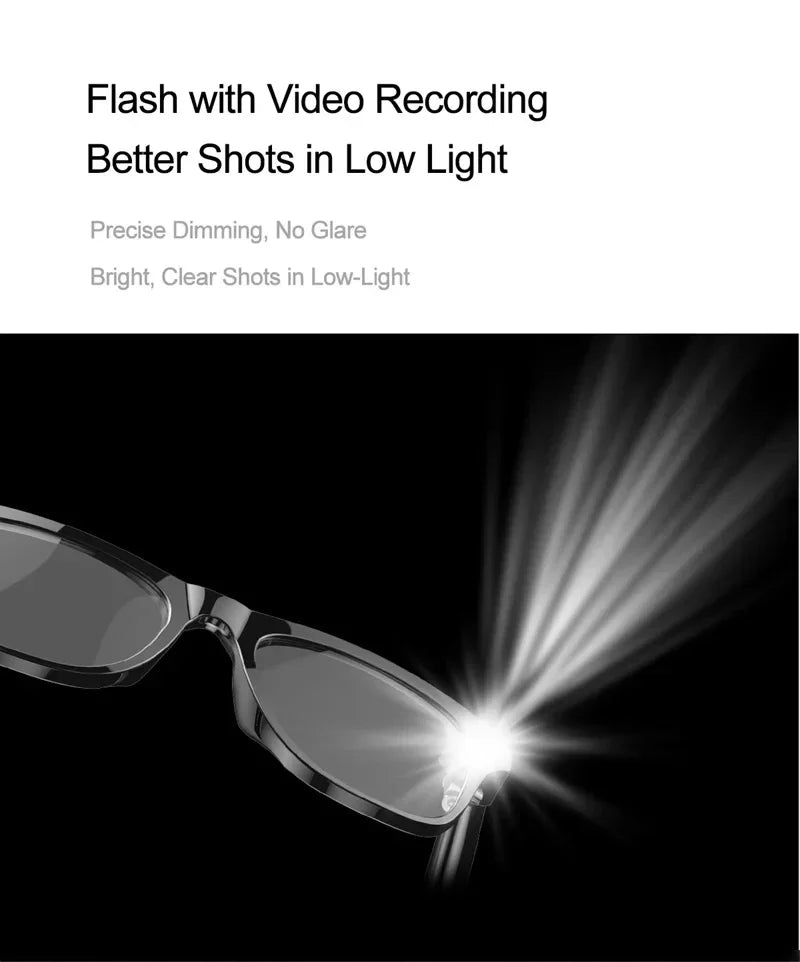 VIVO 8K HD AI Smart Glasses Chat 260Mah Battery Voice Assistant Control GPT 100MP Camera Bluetooth Call Smart Glasses 2025