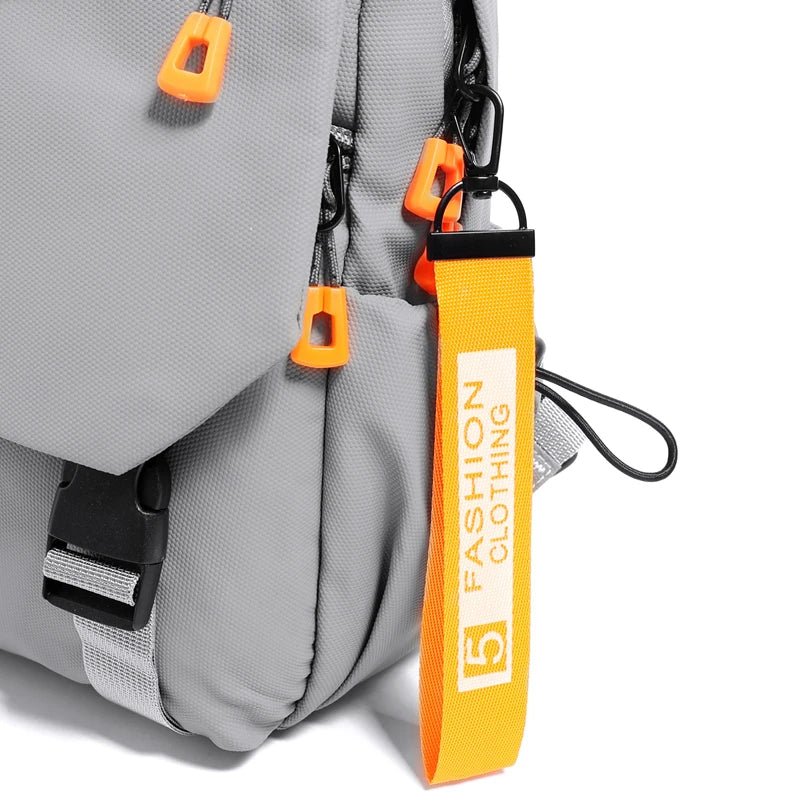 Waterproof Nylon Crossbody Bag - Men's Chest Sling Backpack, Compact Shoulder Messenger Bag, Travel & Outdoor Hiking Pack