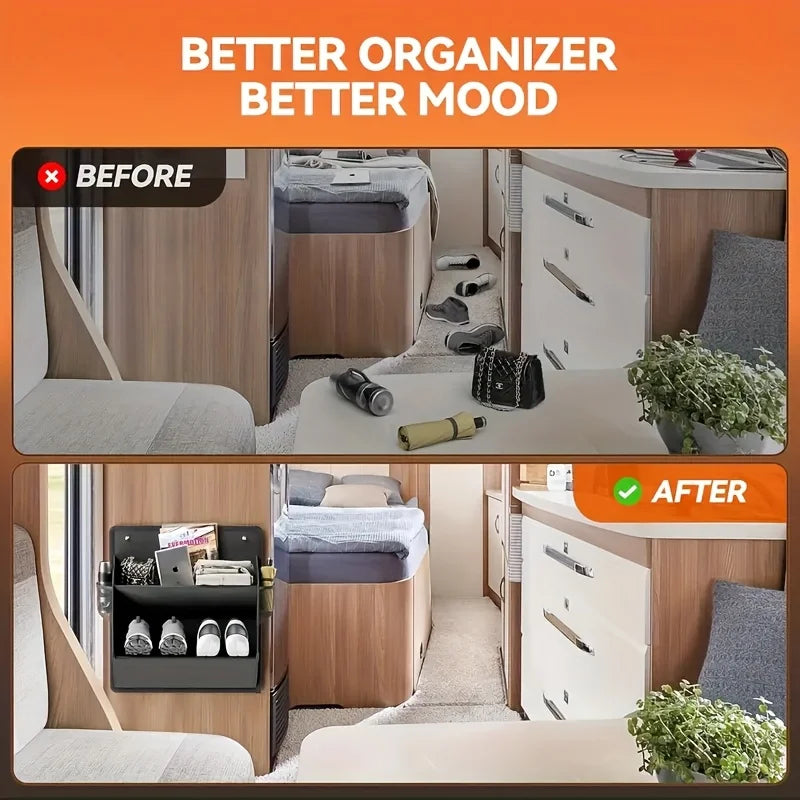 RV Wall Mounted Shoe Storage Multi-Purpose