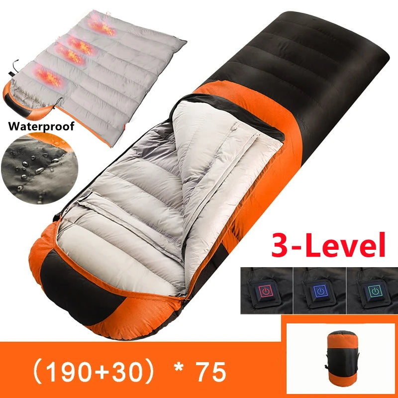 USB Heated Winter Camping Sleeping Bag Pad Heating Mat