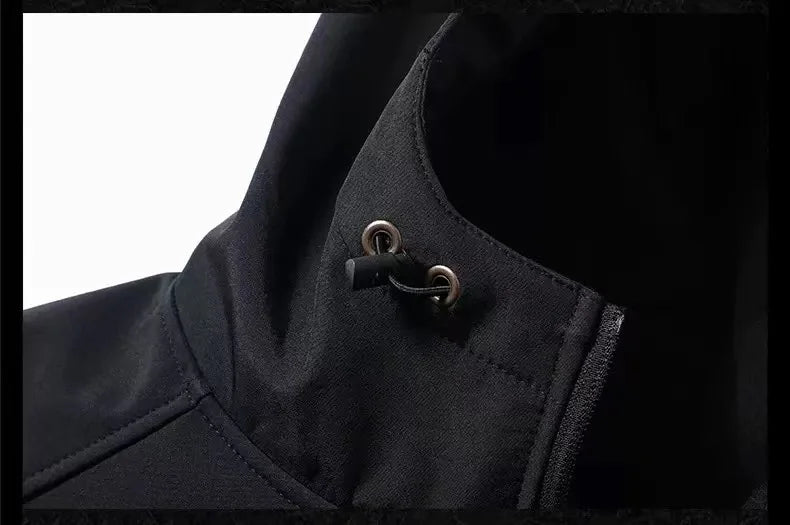 Men's Winter Autumn Fleece Sharkskin Waterproof Tactical Military Camping Hiking Jackets Climbing Hunting Coats Combat Pants