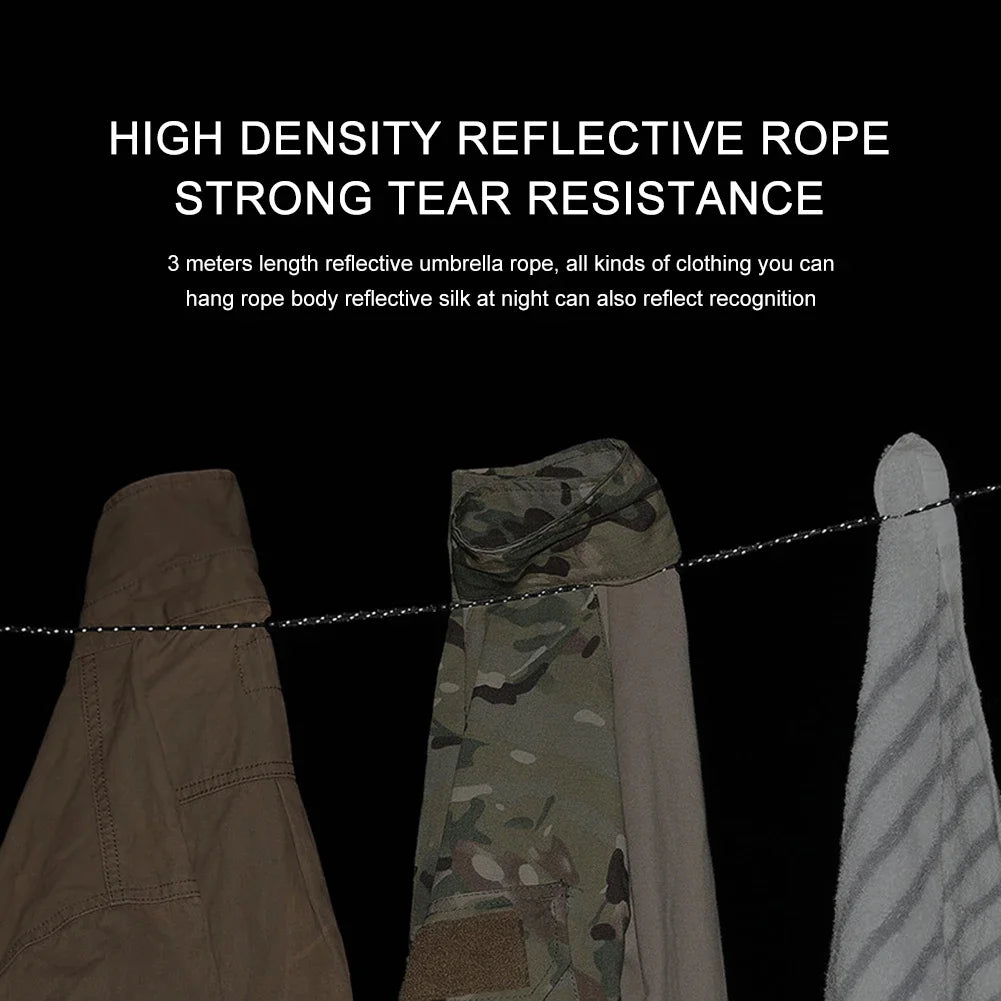 3 M Camping Stretch Clothesline With 12 Clips