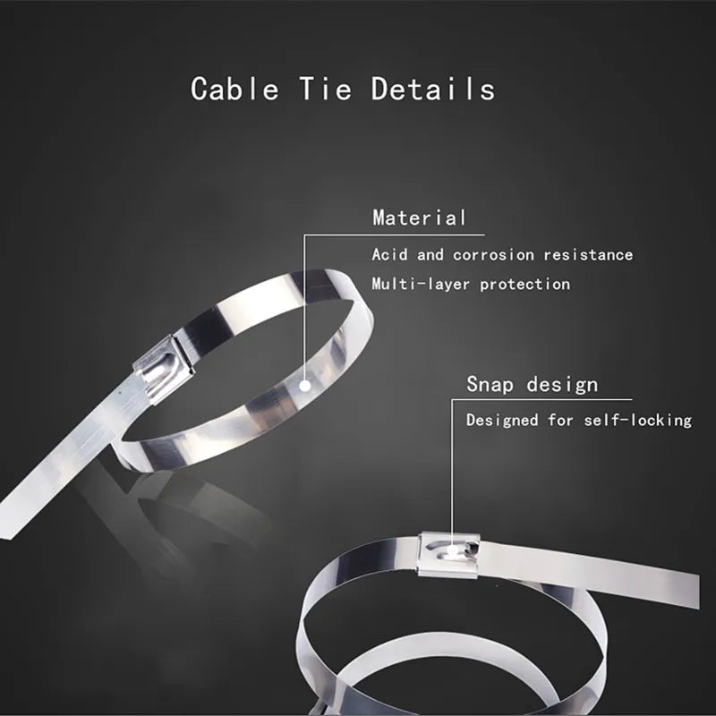 Ball self locking Stainless Steel Cable Ties