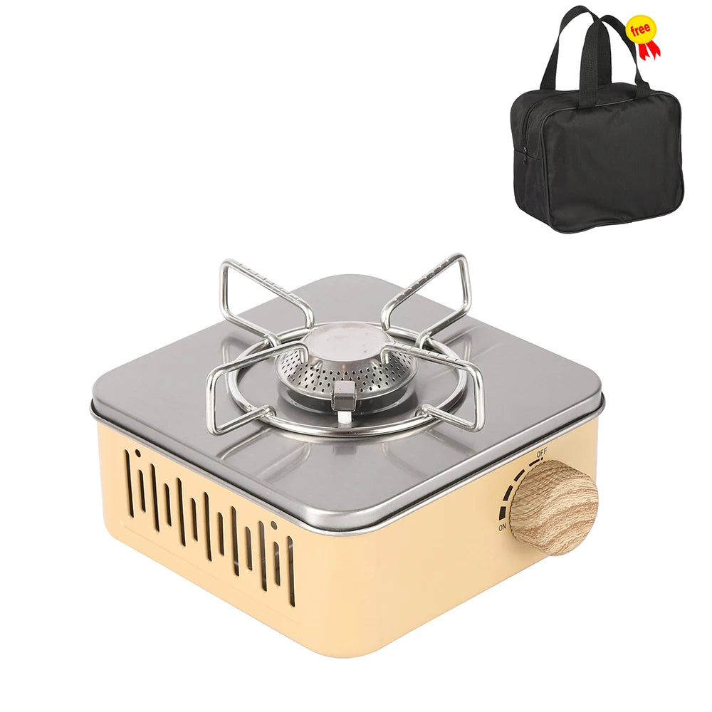 Camping Gas Stove 2800W High Firepower Portable Cassette Furnace Outdoor Gas Burner Picnic Camp