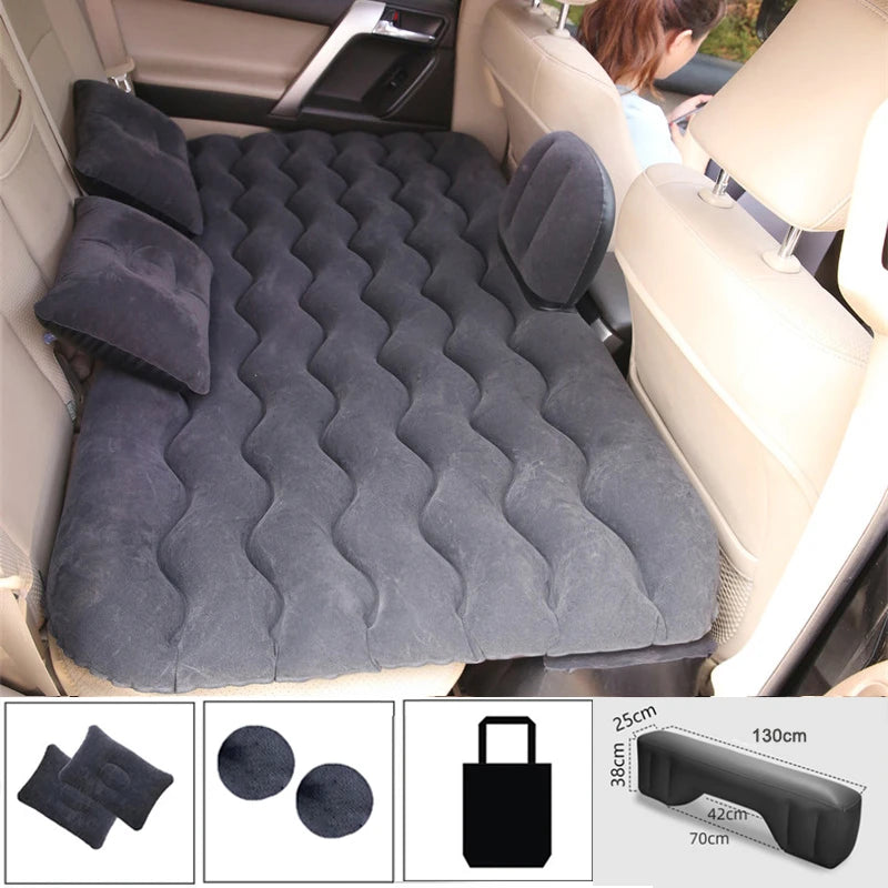 Inflatable Travel Mattress Universal for Back Seat