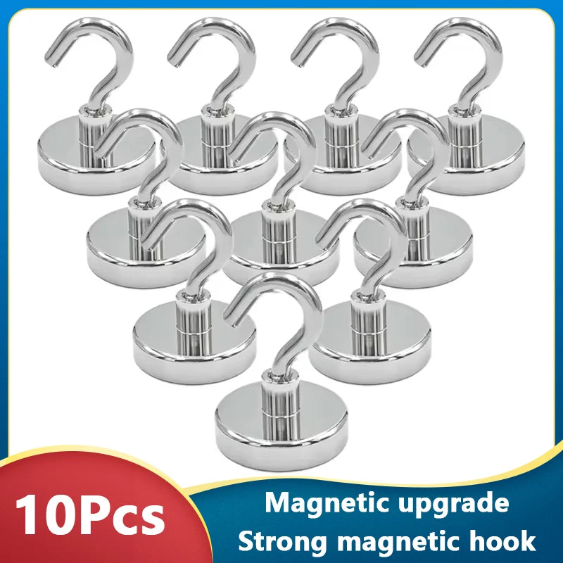 Strong Magnetic Hooks Multifunctional Storage Heavy-duty Hooks Home Kitchen Bar Storage Hooks Key Storage Hooks Bathroom Hangers
